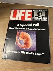Life Magazine Mick Jagger Rolling Stones / Abortion / When Does Life Begin? 1981 - Imagen 1 de 8
