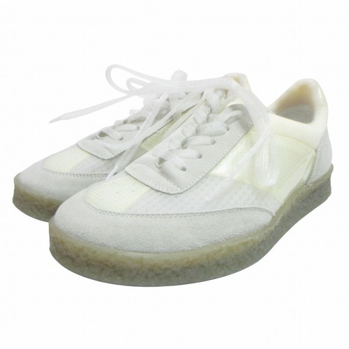 MM6 Maison Margiela MM6 24SS Cappotto Sneakers Scarpe Scamosciato Logo Bianco 23cm Equivalen