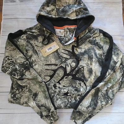 LT Legendary Whitetails Mossy Oak Coyote Camo Hoodie Nwt Large Tall - Image 1 of 4