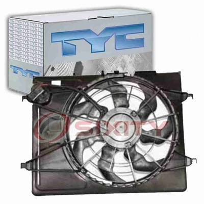 TYC Dual Radiator & Condenser Fan Assembly for 2007-2010 Hyundai Elantra uq - Image 1 of 4