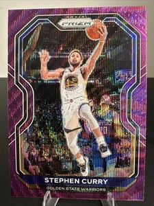 2020-21 Panini Prizm - Stephen Curry #159 Purple Wave Prizm - Picture 1 of 10