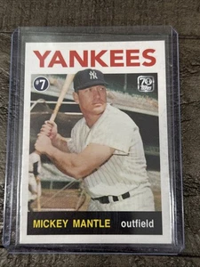 Colección Mickey Mantle Topps X #7 2021 1964 siete paralelos 1/7 muy raro - Imagen 1 de 15