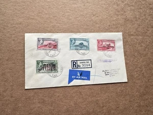 Gibraltar 1950 FDC +New Constitution #127-30 +Reg #3094 +Nassau St =NYC Dealer - Picture 1 of 2