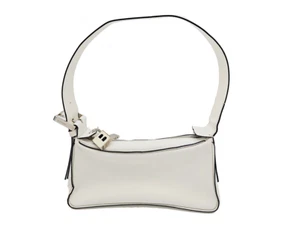 Bally White Leather Zip Shoulder Bag - Bild 1 von 16