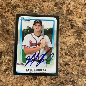 Kyle Kubitza Signed 2011 Bowman Draft Rc Auto Atlanta Braves 