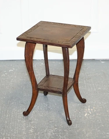 LIBERTY'S LONDON 1950's HAND CARVED OCCASIONAL SIDE END LAMP WINE TABLE Cover