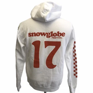 2017 Snowglobe Music Festival Sudadera con Capucha Blanca Talla Mediana Gira de Conciertos - Imagen 1 de 3