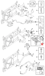 Originale GM/OPEL 13106479 Hülse, Pompa Dell'Acqua Corsa C Nuova - Foto 1 di 7