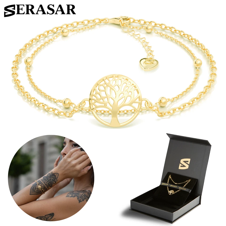 SERASAR | Bracciali da donna [Life] Argento 925 placcato oro 18 carati - Immagine 1 di 1