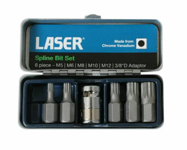 Laser 0592 Spline Bit Set - 6 Piece