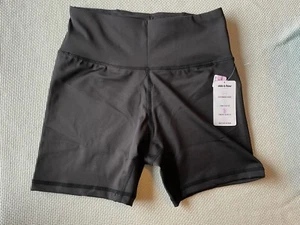 Ebb & Flow schwarze kleine Kompressionsshorts mit Tasche neu mit Etikett - Bild 1 von 7