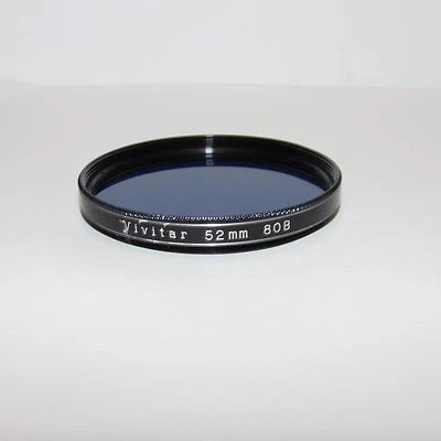 Used Vivitar 80B BLUE 52mm Lens Filter Made in Japan O30838 - Image 1 of 2