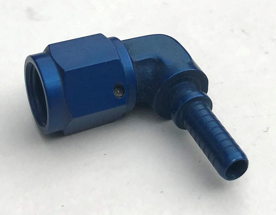 G80: Goodridge G-Line 90 degree -4AN 7/16"  swage hose fitting 4490-04D racecar - Image 1 of 1