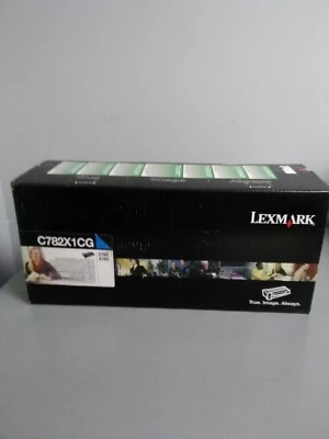 Lexmark Cyan Toner Cartridge, Extra High Yield C782X1CG C782 dn, C782 dtn, C782  - Image 1 of 3