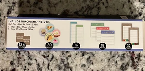 Der glückliche Planer Menü Aufkleber Rollen (5 Rollen) 312 Stück NEU! - Bild 1 von 3