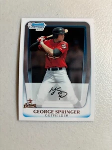 1st Bowman 2012 cromo George Springer #BDPP81 casi nuevo - Imagen 1 de 2