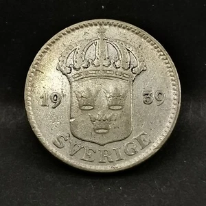 25 ORE ARGENT 1939 WILDLEDER / SILVER SWEDEN - Bild 1 von 3