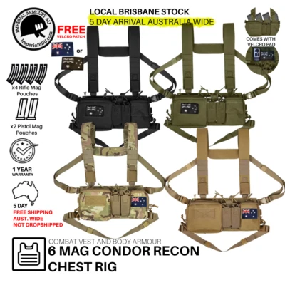 Plataforma de pecho ImperialBDU OAREA Condor Recon | Chaleco táctico 6 mag + ENVÍO 5 DÍAS Foto 1 de 4