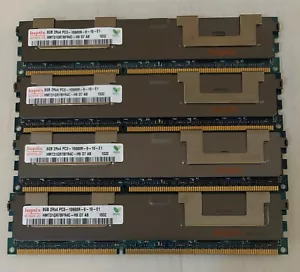 32GB (4x8GB) - Hynix PC3-8500R DDR3-1066 HMT31GR7BFR4C ECC Server RAM - Picture 1 of 1