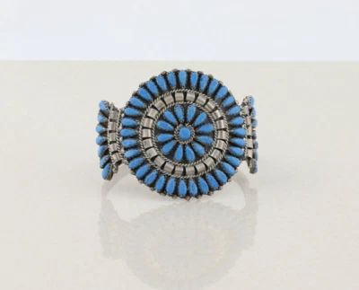 Brazalete Brazalete Plata Esterlina Lapislázuli M B Esterlina 6 1/2" Ajustable Foto 1 de 4