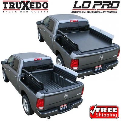 TruXedo Lo Pro Roll Up Tonneau Cover for Ram 1500 2500 3500 6.4' Bed w/ RamBox - Image 1 of 4