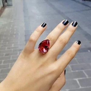 Solid Sterling Silver Ring for Women Alexandrite Stone Size 6-10 - Picture 1 of 6