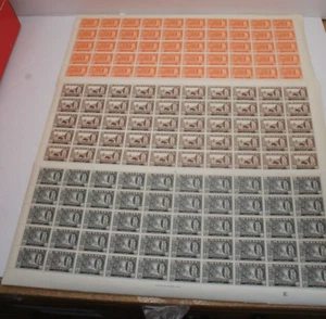 Kelantan (Malaysia). 1957-63 Sultan Ibrahim. komplett nh blatt scott 72 -73-74 - Bild 1 von 2