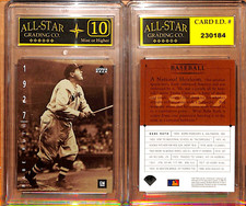 Babe Ruth  1994 Upper Deck GM American Epic Card #8 NY Yankees ASG 10 MINT #C