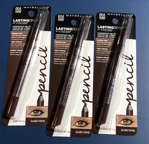 Maybelline Eyeliner Pencil #604 Glazed Toffee 3 Pk - Picture 1 of 1