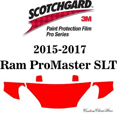 Filme de proteção de pintura 3M Scotchgard Pro Series 2015 2016 2017 Ram ProMaster SLT - Imagem 1 de 3