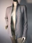 Eileen Fisher S Textured Open Jacket Light Gray Usa Bin-G