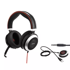 Jabra Evolve 80 USB-C UC Wired Headset 7899-829-289 - Open Box - Picture 1 of 4