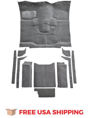 FITS 1987-1995 Jeep Wrangler w/o Rocker Panels Complete Cutpile Carpet Foto 1 de 3