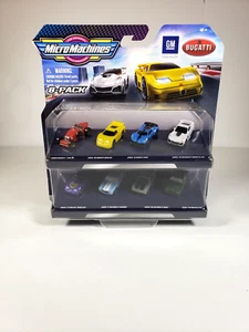 2021 MICRO MACHINES 8 PACK  BUGATTI & GM MUSCLE & SPORTS VHTF BRAND NEW - Picture 1 of 7