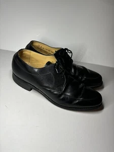 Zapatos de vestir vintage Continentals by Cisco negros hechos en Checoslovaquia talla 11 D - Imagen 1 de 11