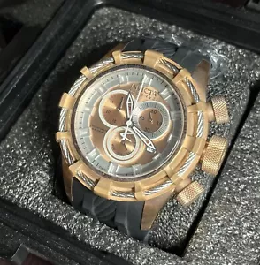 Invicta 50MM Bolt Rose Gold Swiss Made Chronograph Dive Watch - Picture 1 of 2