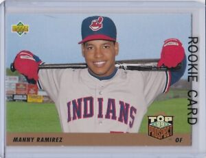 MANNY RAMIREZ ROOKIE CARD Baseball RC Upper Deck INDIANS BOSTON RED SOX 