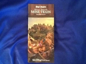 Walt Disney World Magic Kingdom Seven Dwarfs Mine Train Ride Brochure Map Rare - Picture 1 of 6