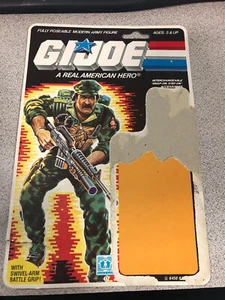 GI Joe Leatherneck Marine - NO FIGURE - Cardboard Backing  - Picture 1 of 2