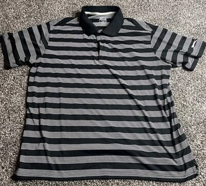 Slazenger Polo Shirt Mens 2XL Gray /black Long Sleeve Golf Pullover - Picture 1 of 6