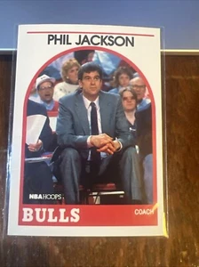 Phil Jackson 1989-90 NBA Hoops Basketball Card #266 Chicago Bulls Coach GOAT - Bild 1 von 6