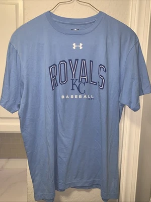 Kansas City Royals Under Armour Heat Gear Loose Fit T Shirt Size XL - Image 1 of 4