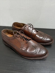 Allen Edmonds Mens Sz 10 USA Brown Dress Shoes - Picture 1 of 9