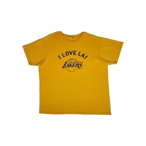 Camiseta De Colección LA Lakers XL Dorada NBA Baloncesto Ropa Deportiva Ropa Y2K Fanwear  - Imagen 1 de 9