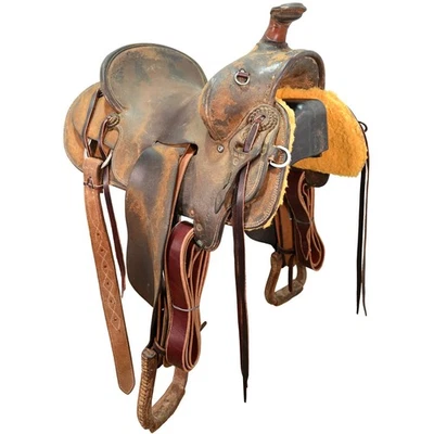 Used 15.5" Bob Marrs Ranch Saddle Code: C155BMARRS3875 - Image 1 of 4