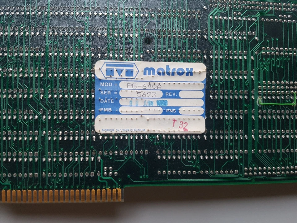 Matrox PG-640A Video Card  - Anni '80 - Immagine 1 di 4