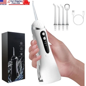Irrigador oral dental recargable con hilo dental limpiador de dientes de viaje selección de hilo dental - Imagen 1 de 10