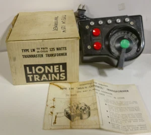 VINTAGE LIONEL LW 125 WATT TRANSFORMER SERVICED AND TESTED WORKS GREAT IN BOX - Picture 1 of 9