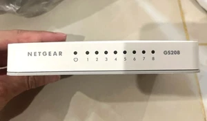 NETGEAR GS208 | 8-Port Gigabit Ethernet Unmanaged Switch | Includes Power Supply - Picture 1 of 2