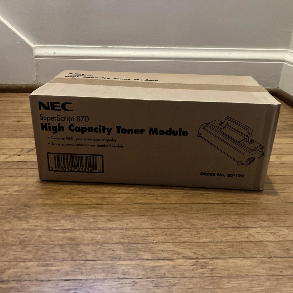 Módulo de tóner de alta capacidad NEC 20-122 SuperScript 870 genuino nuevo OEM caja sellada Foto 1 de 4